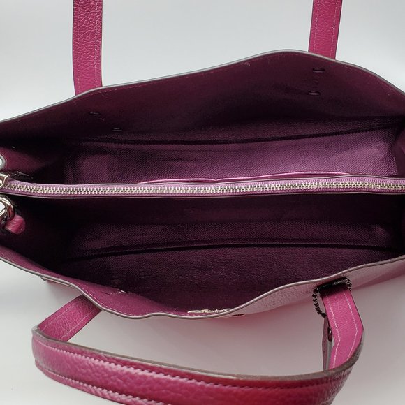 Coach Charlie Carryall with Metallic Interior 38616 Dark Berry - Picture 6 of 8